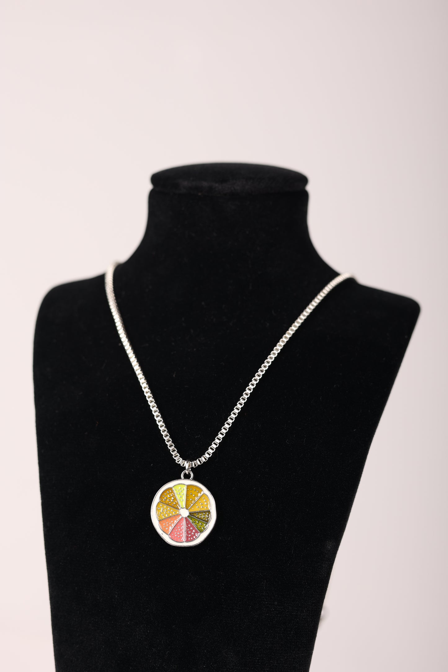 Vermeil Silver Necklace With an Ice Cream pendant