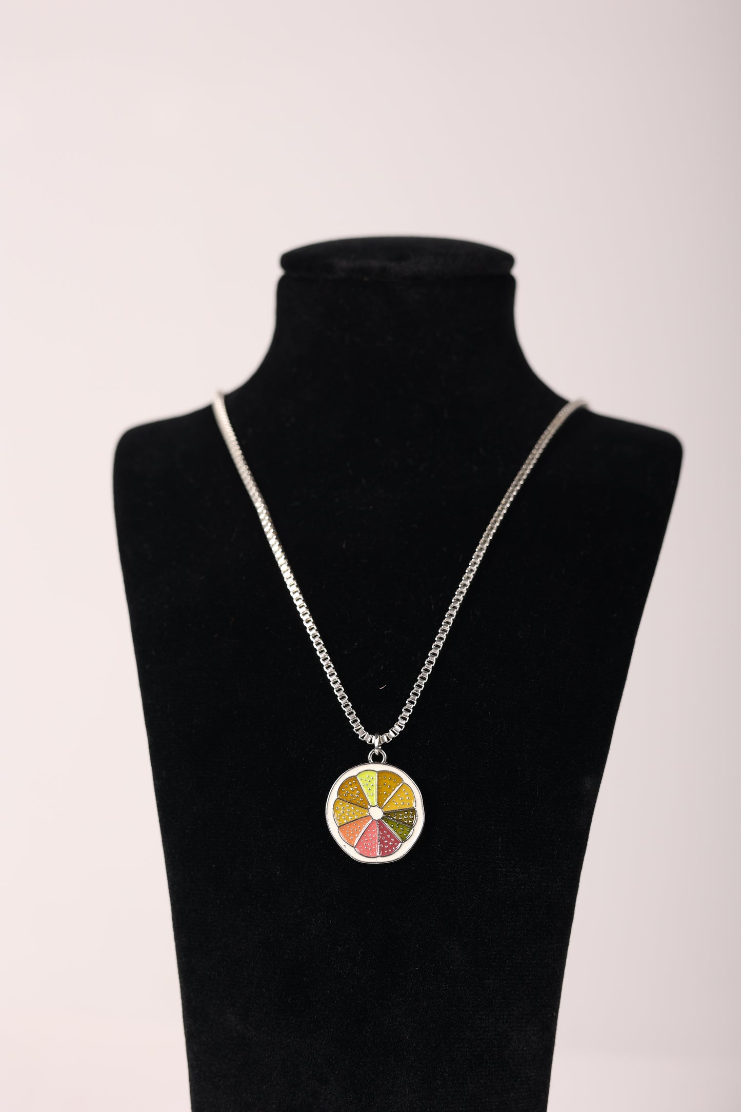 Vermeil Silver Necklace With an Ice Cream pendant