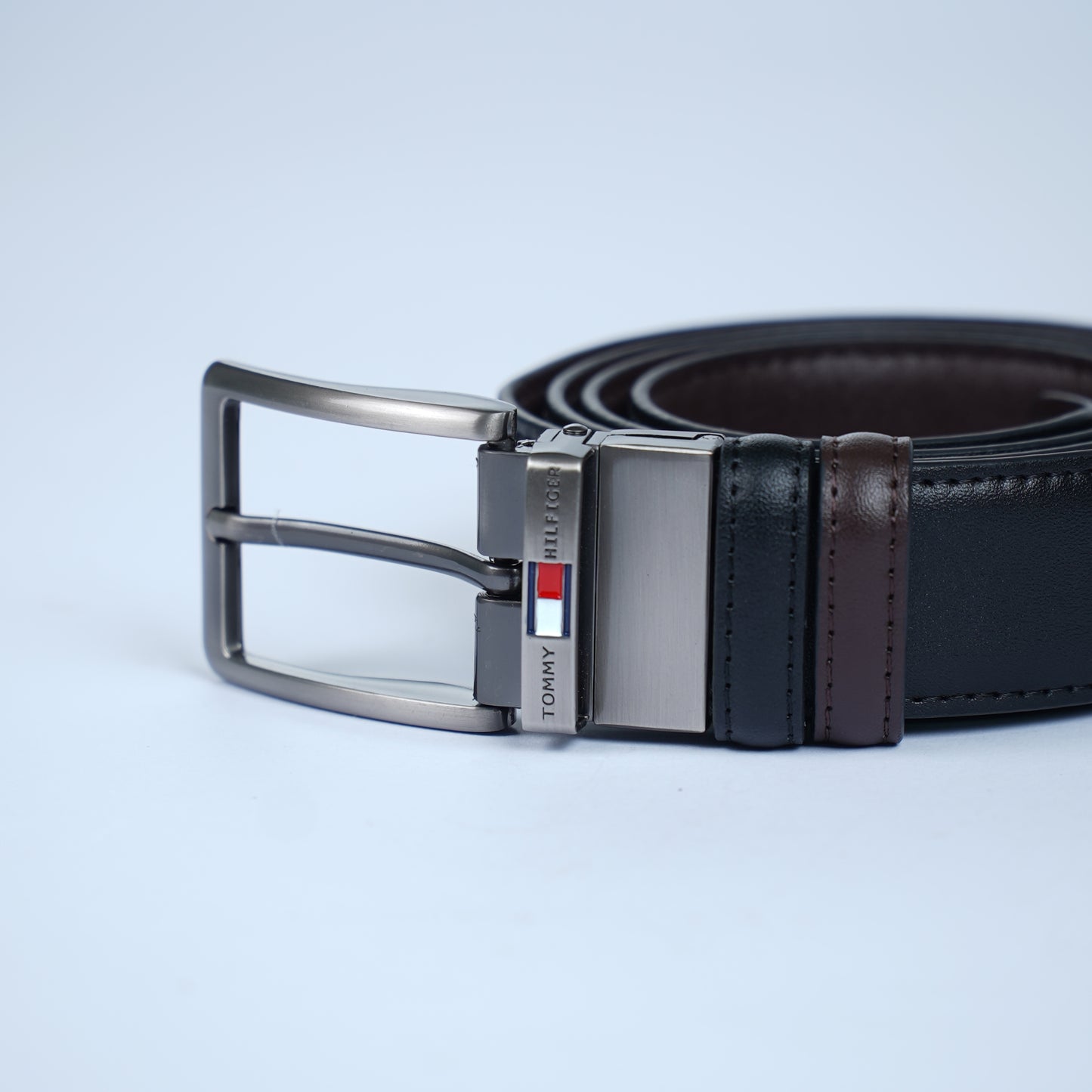 Leather Belt Tommy Hilfiger Double Face ( Black / Brown )