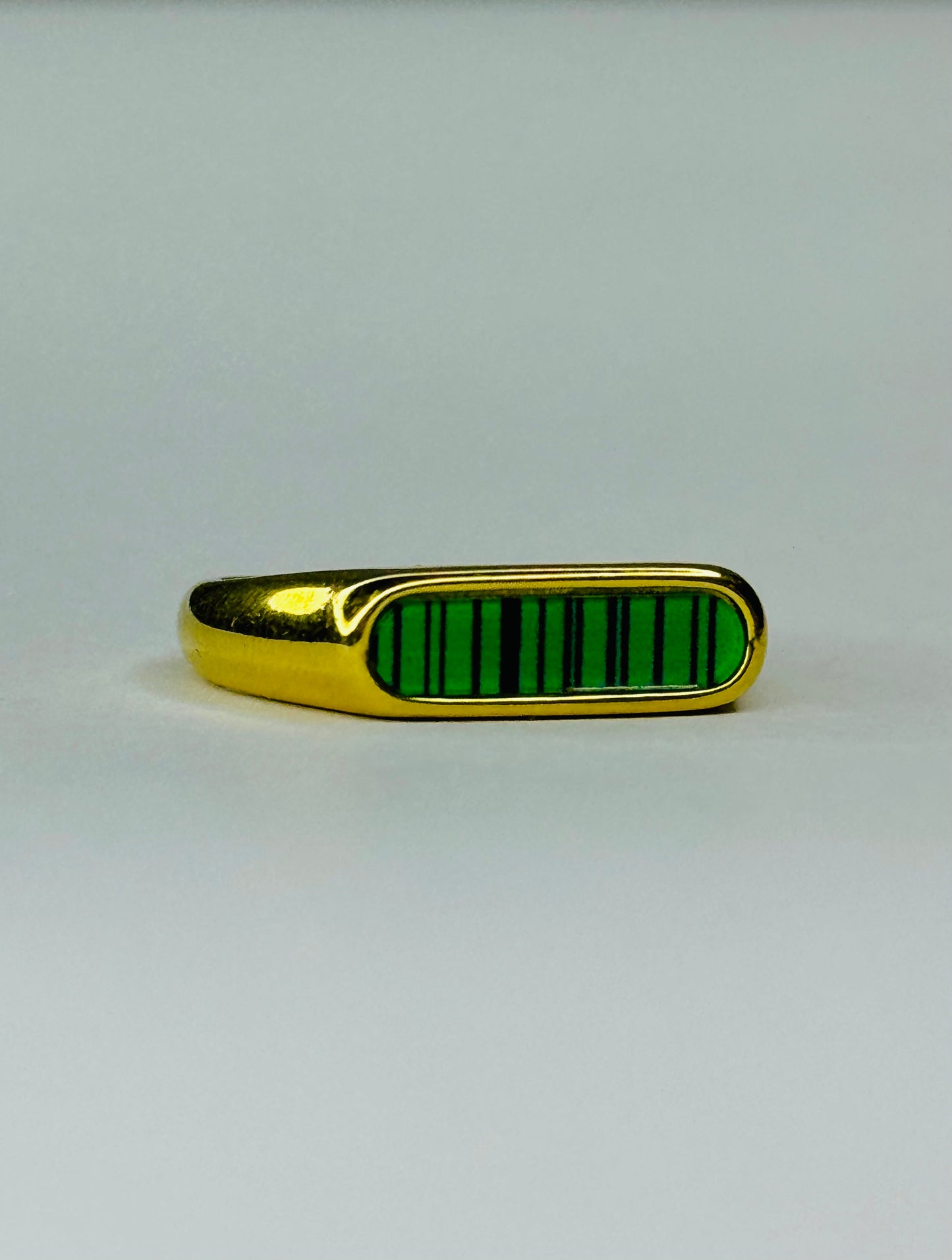 Palmonas Gold Plated Green Bar