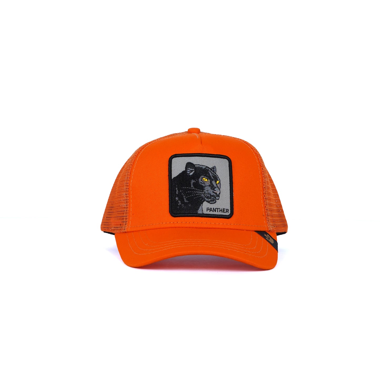 Unisex Mesh Cap with Panther (Orange)