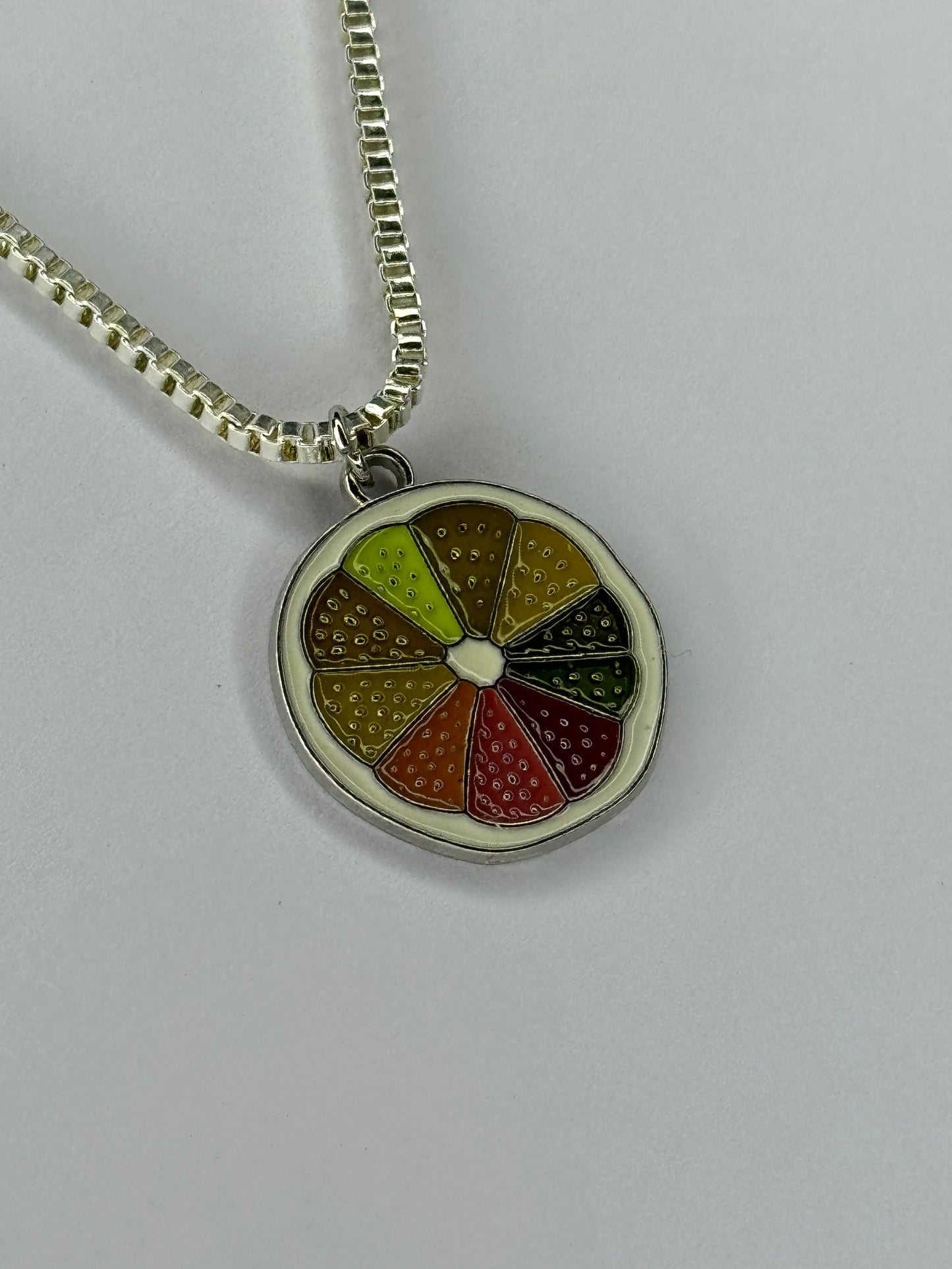 Vermeil Silver Necklace With an Ice Cream pendant