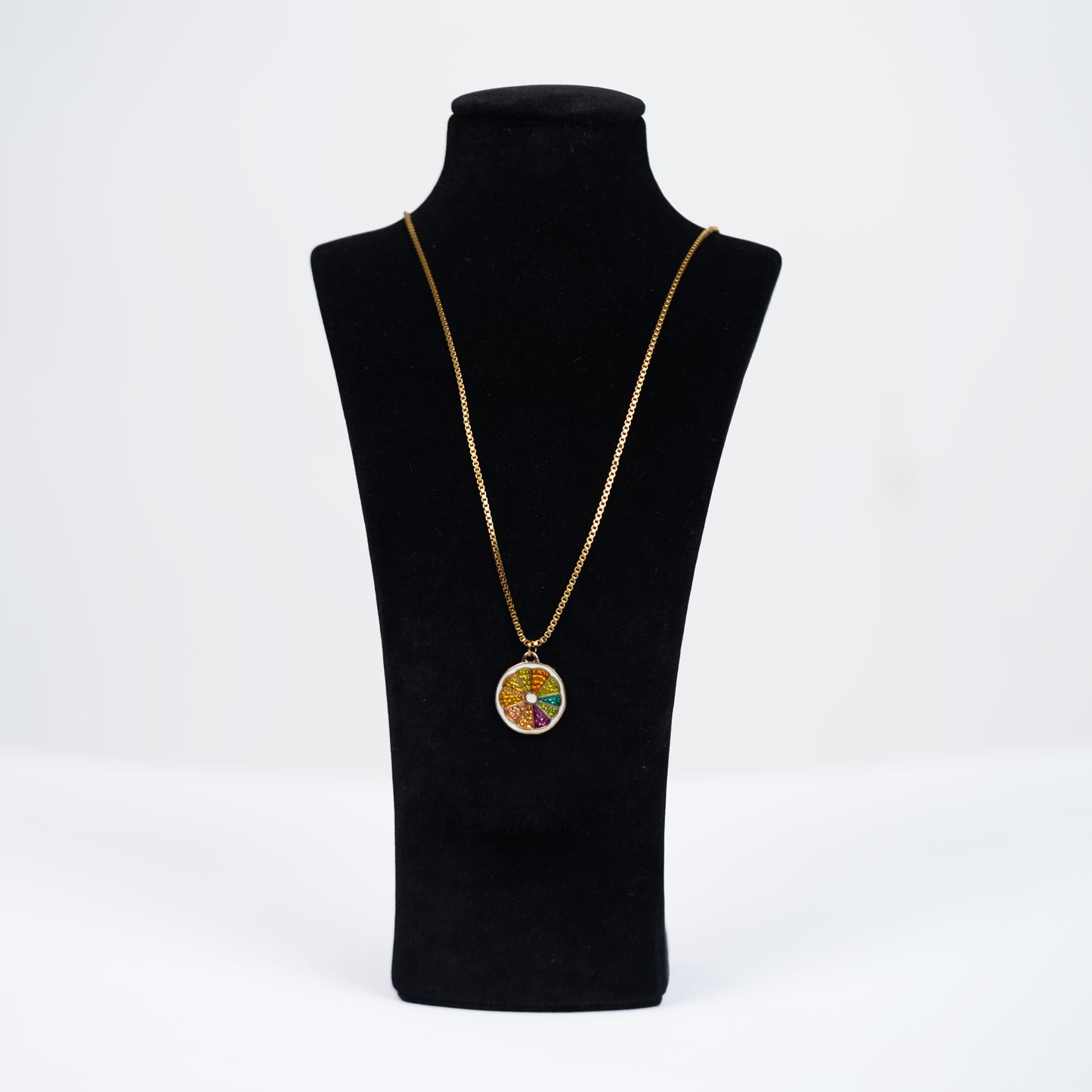 Vermeil Gold Necklace With Ice Cream Pendent