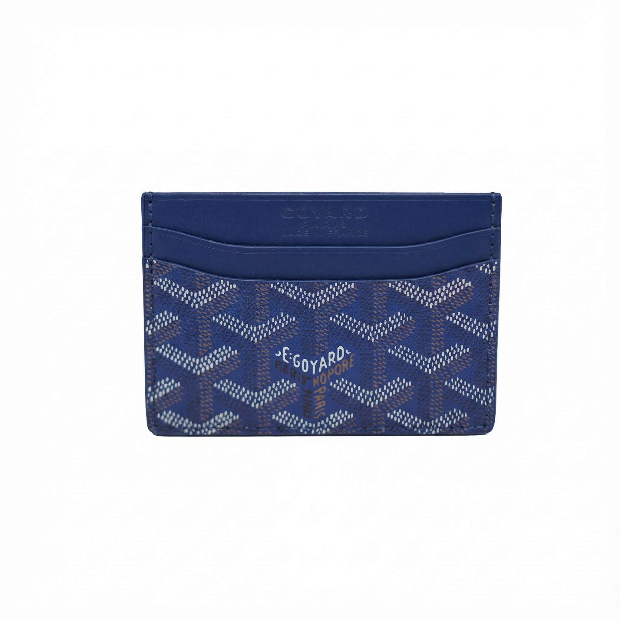 GoYard Navy Leather Card Holder – Breaking Bazaar