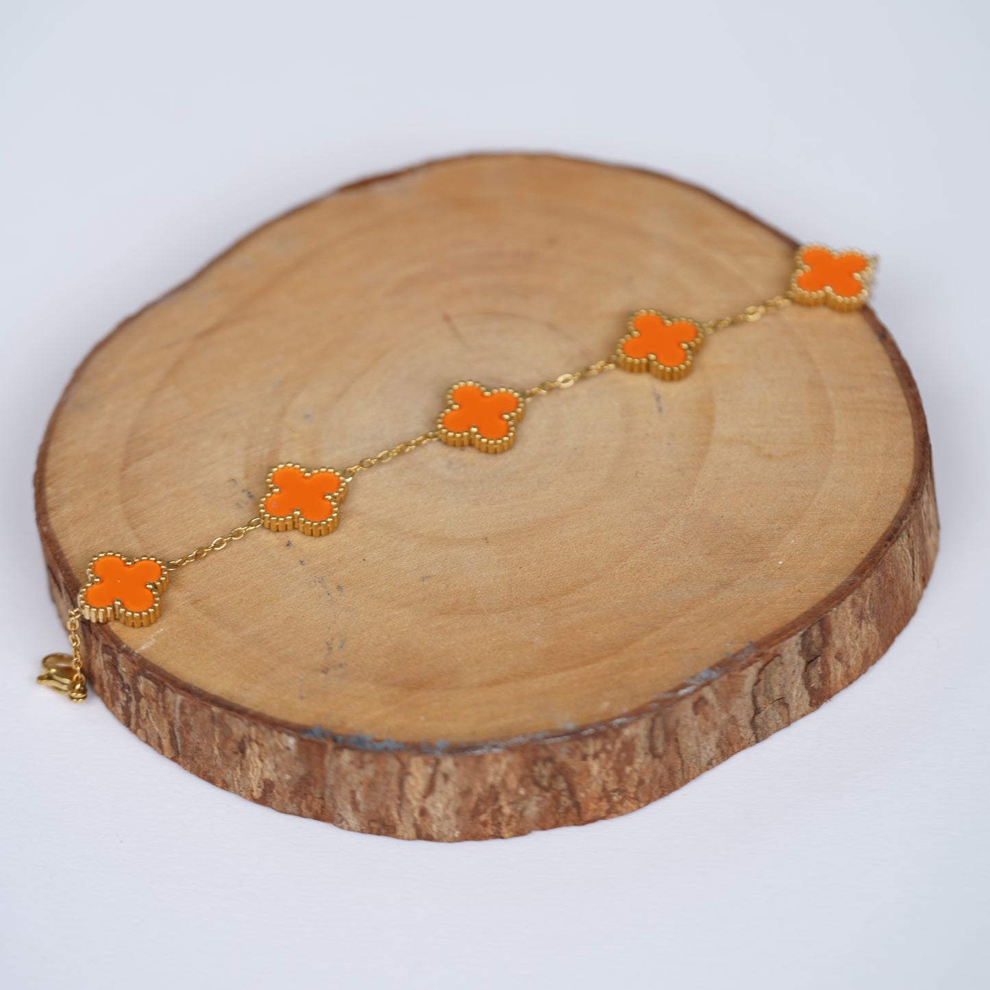 5 Petal Flower Van Cleef orange