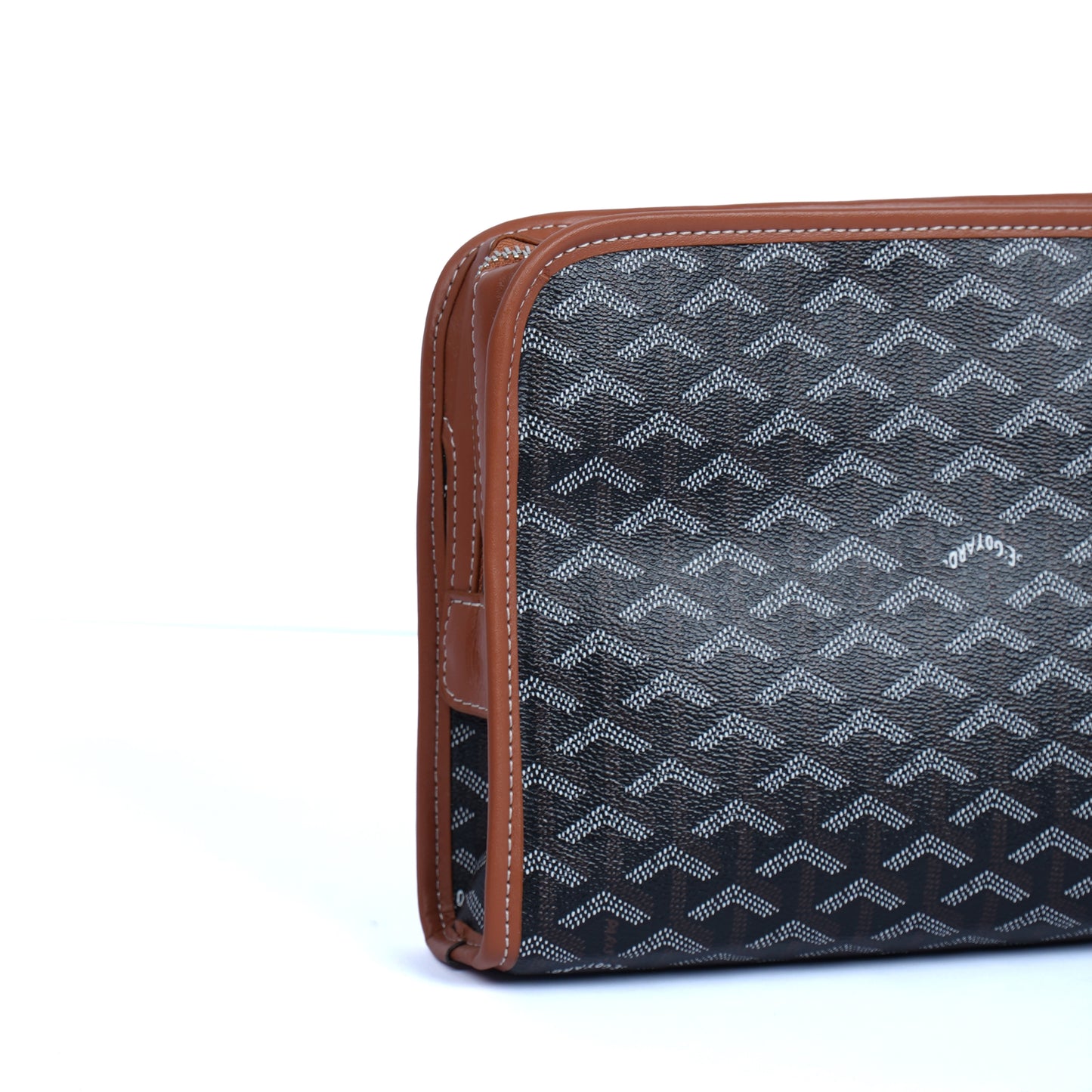 GoYard Brown Leather Clutch Bag