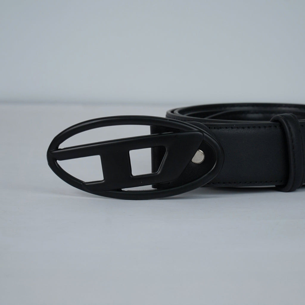 Leather Belt Diesel ( Black ) - With Black Belt Buckle