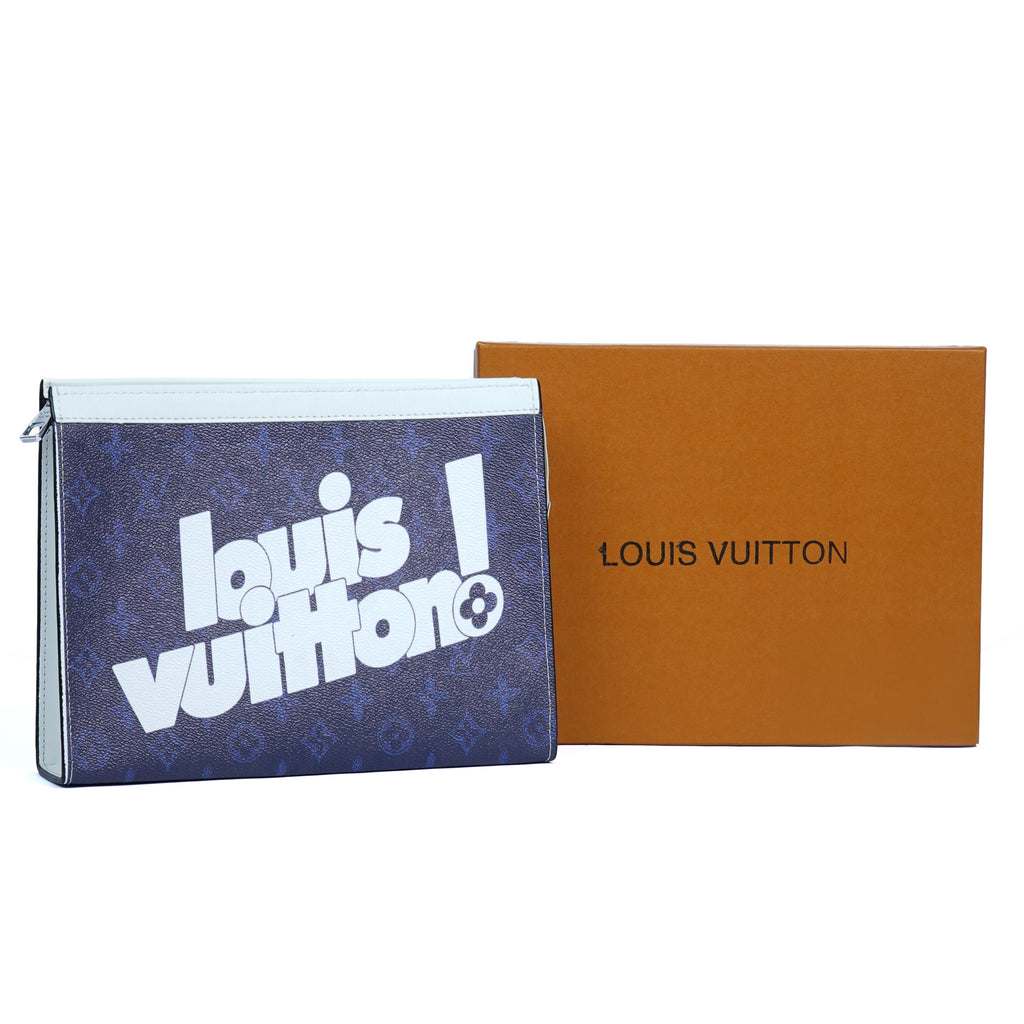 Louis Vuitton Leather Clutch Bag