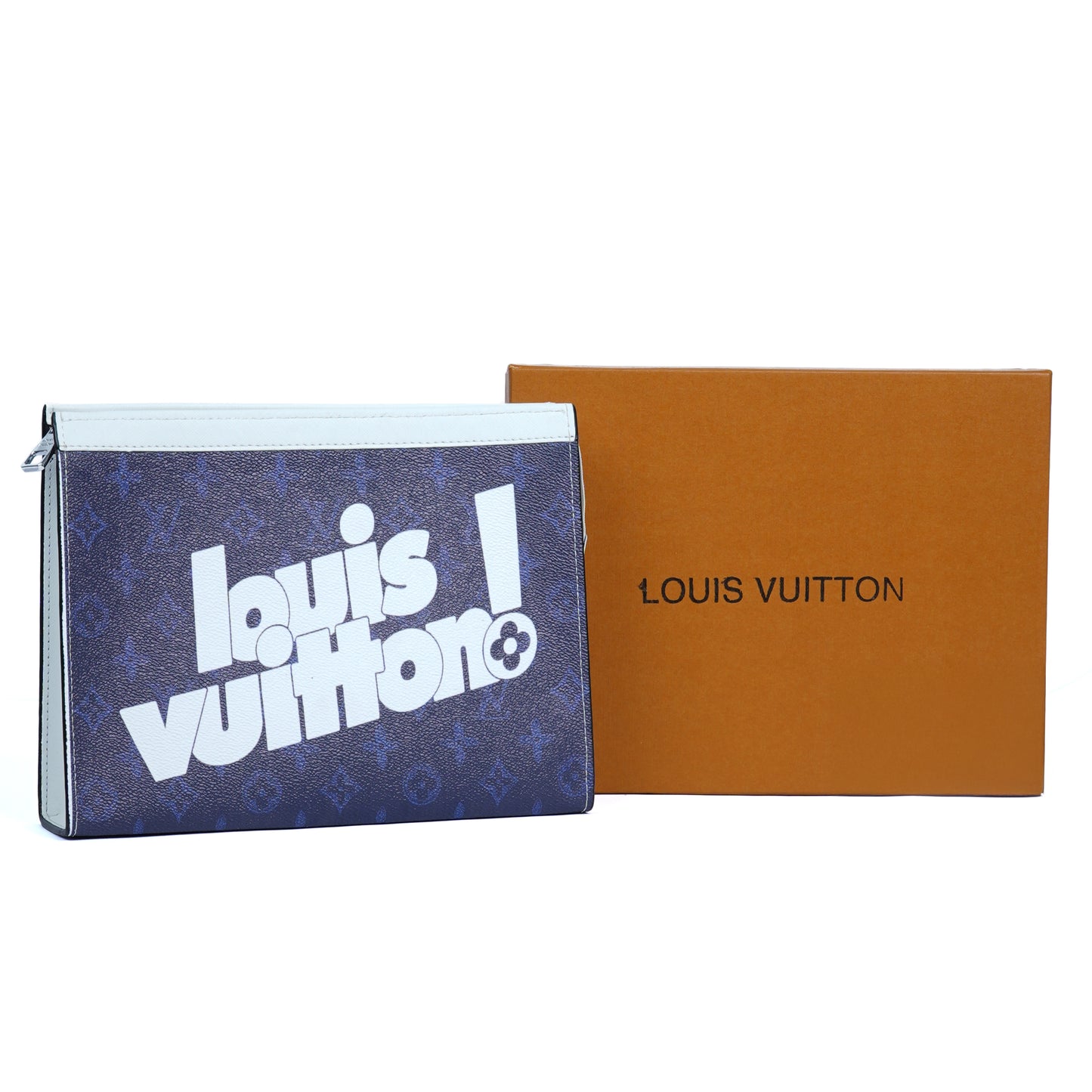 Louis Vuitton Leather Clutch Bag