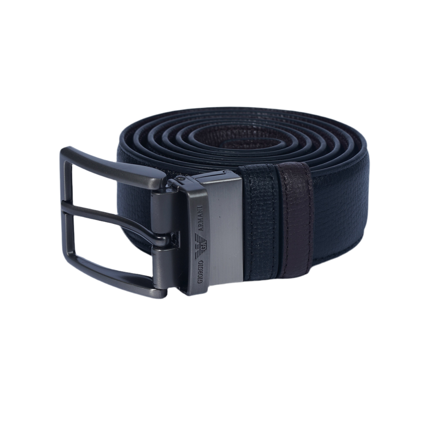 Leather Belt Giorgio Armani Double Face ( Black / Brown )