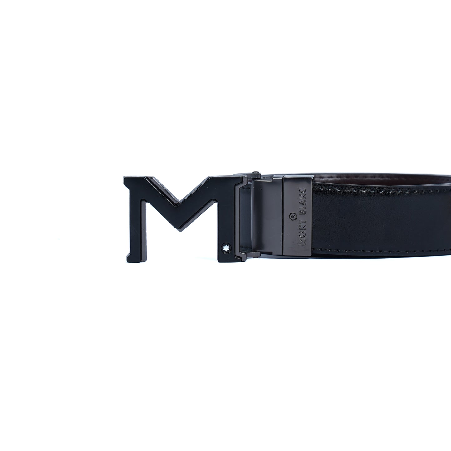 Leather Belt Mont Blanc Double Face ( Black / Brown )