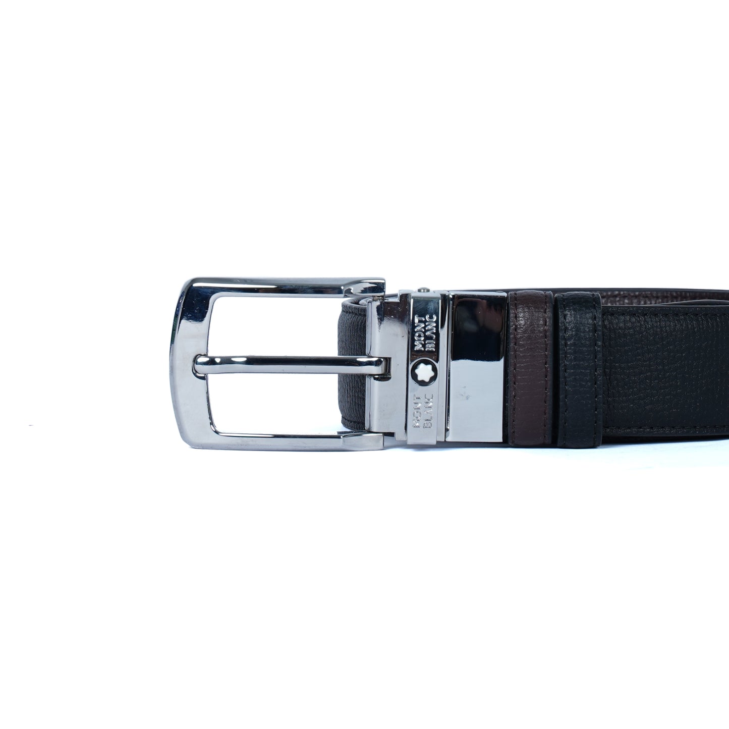 Leather Belt Mont Blank Double Face ( Black / Brown )
