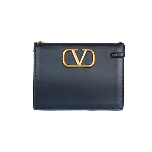 Valentino Leather Clutch Bag