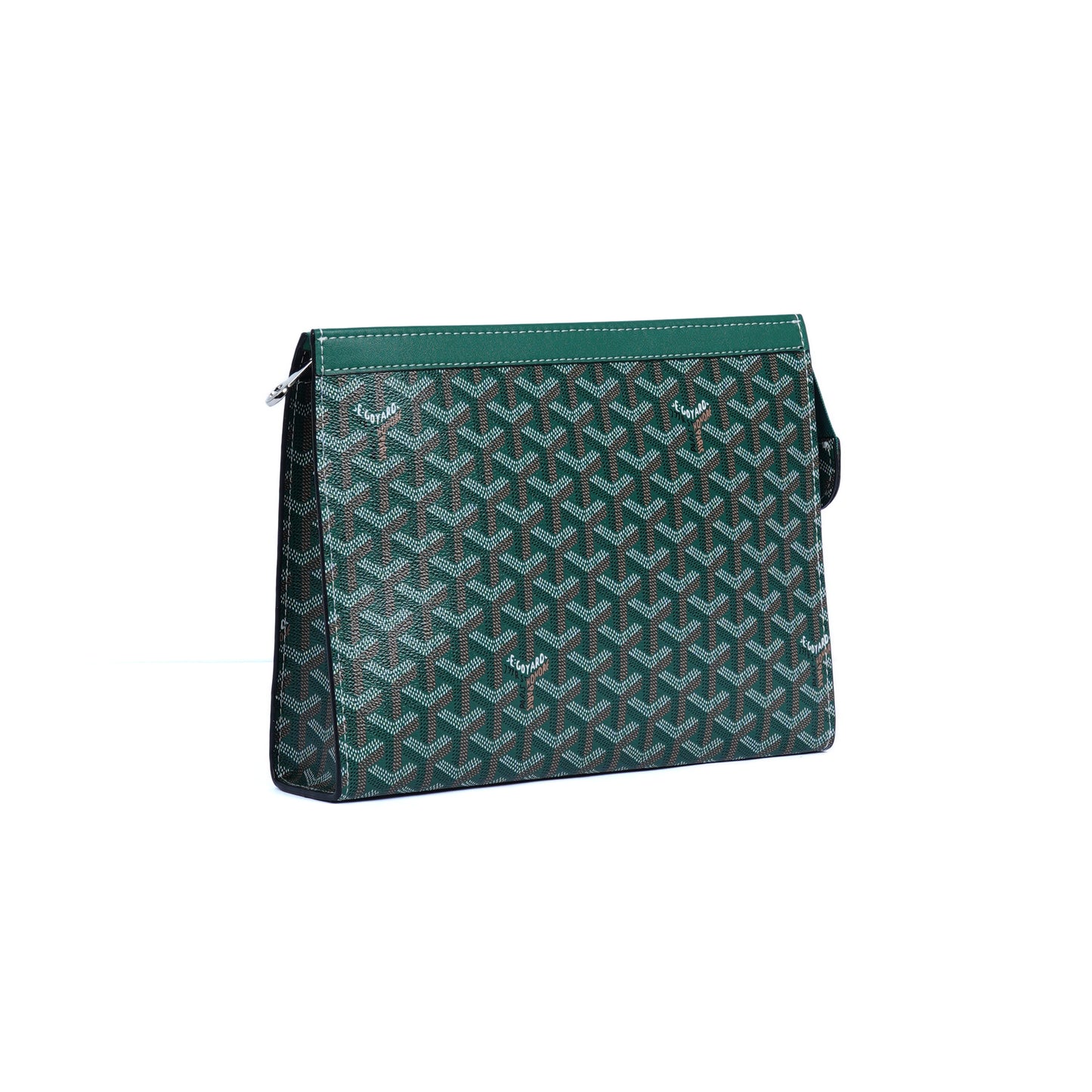 GoYard Green Leather Clutch Bag