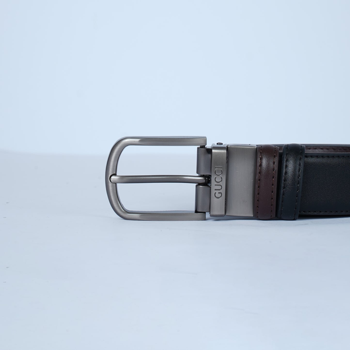 Leather Belt Gucci Double Face  ( Black / Brown )