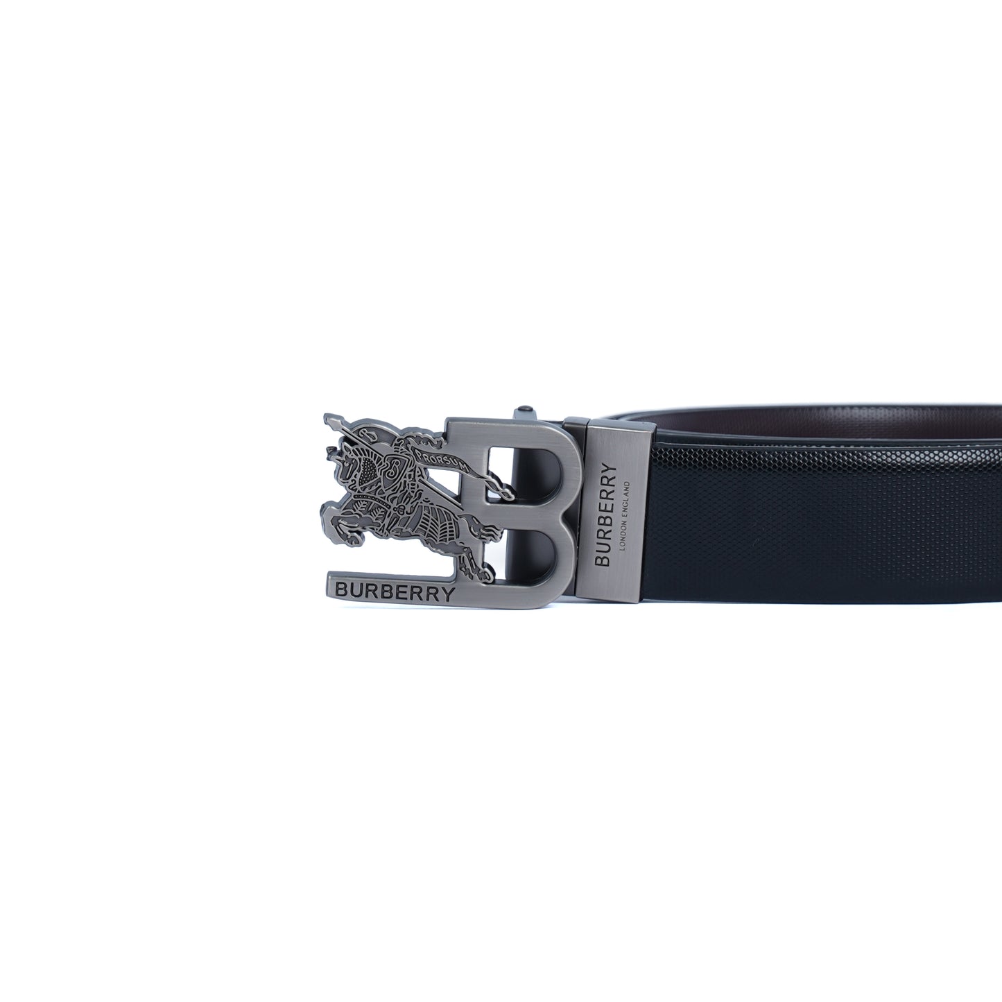 Leather Belt Burberry Double Face ( black / Brown )