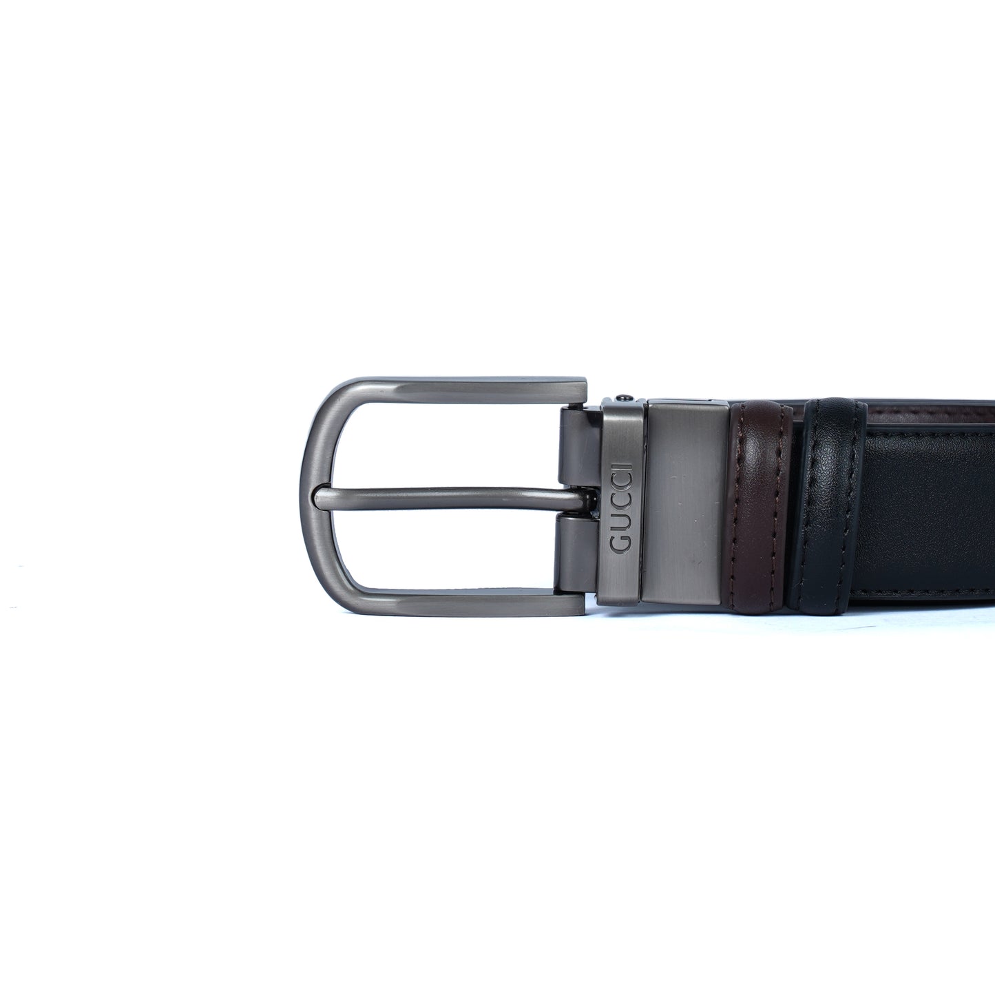 Leather Belt Gucci Double Face  ( Black / Brown )