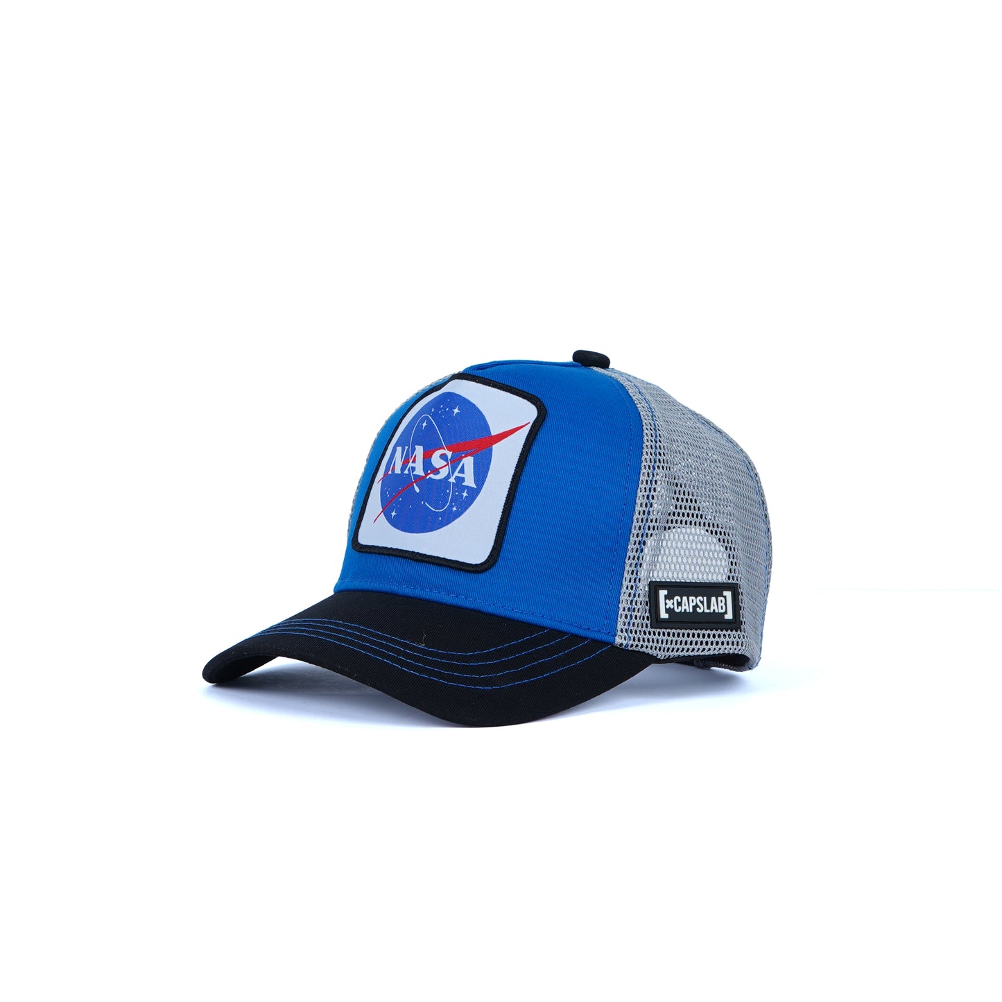 Unisex Mesh Cap With Nasa ( Gray / Blue )