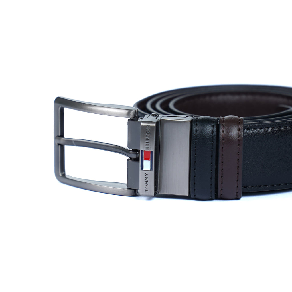 Leather Belt Tommy Hilfiger Double Face ( Black / Brown )