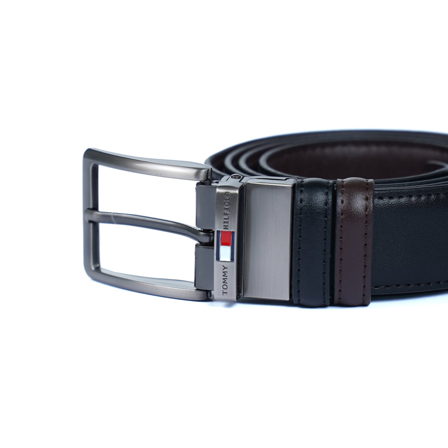 Leather Belt Tommy Hilfiger Double Face ( Black / Brown )