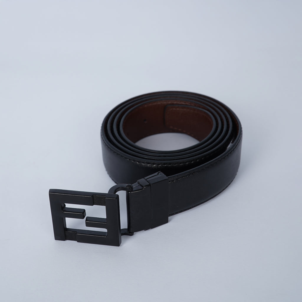 Leather Belt fendi ( Black )