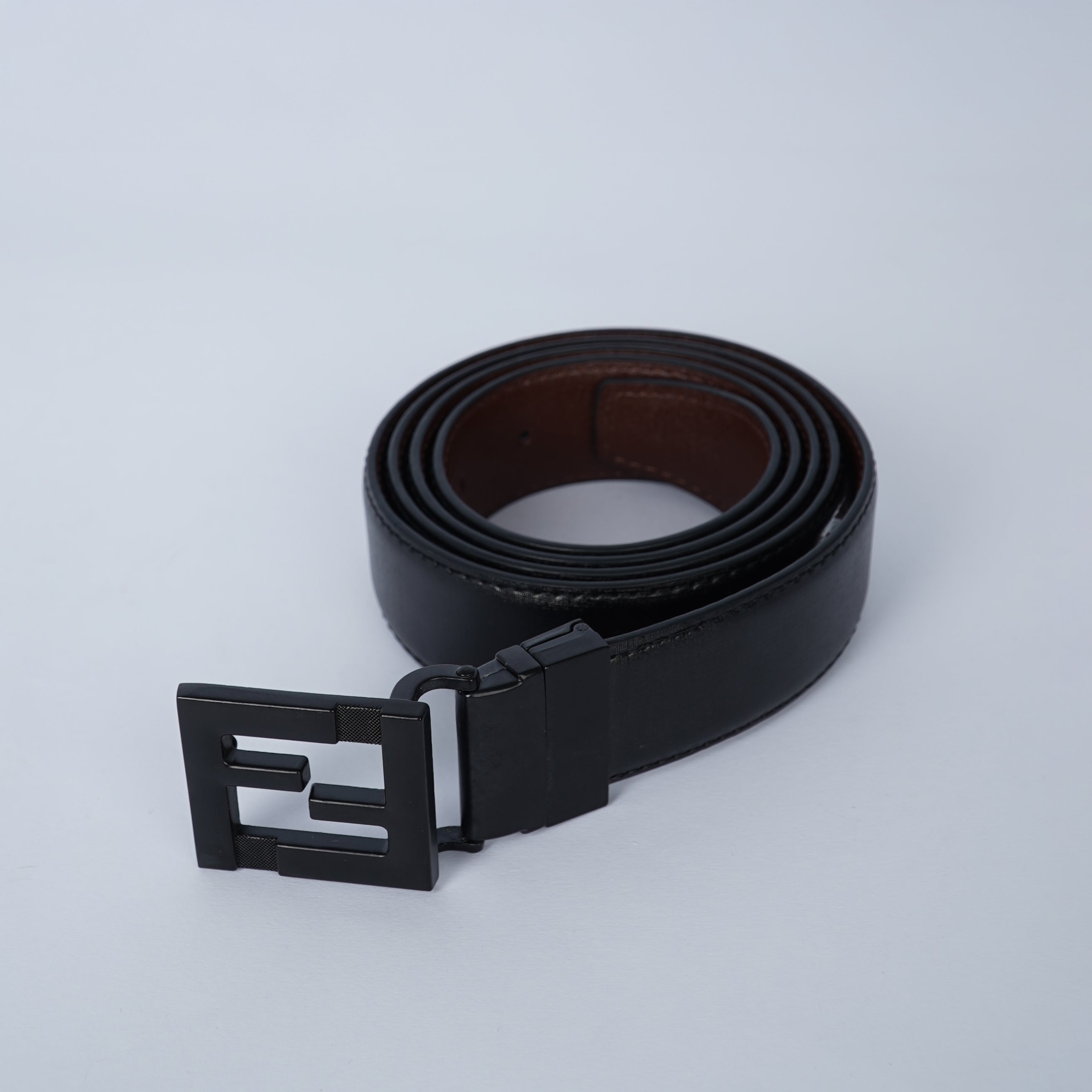 Leather Belt fendi ( Black )