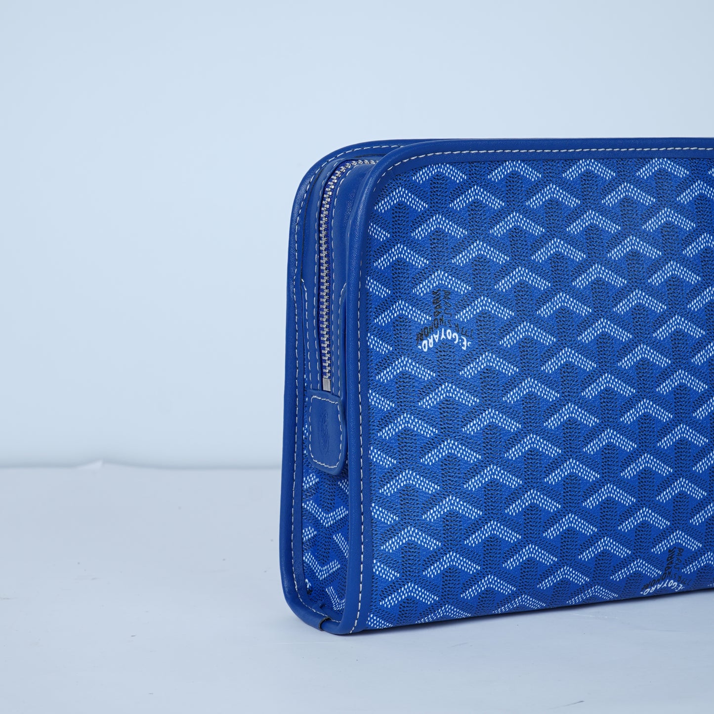GoYard blue Leather Clutch Bag