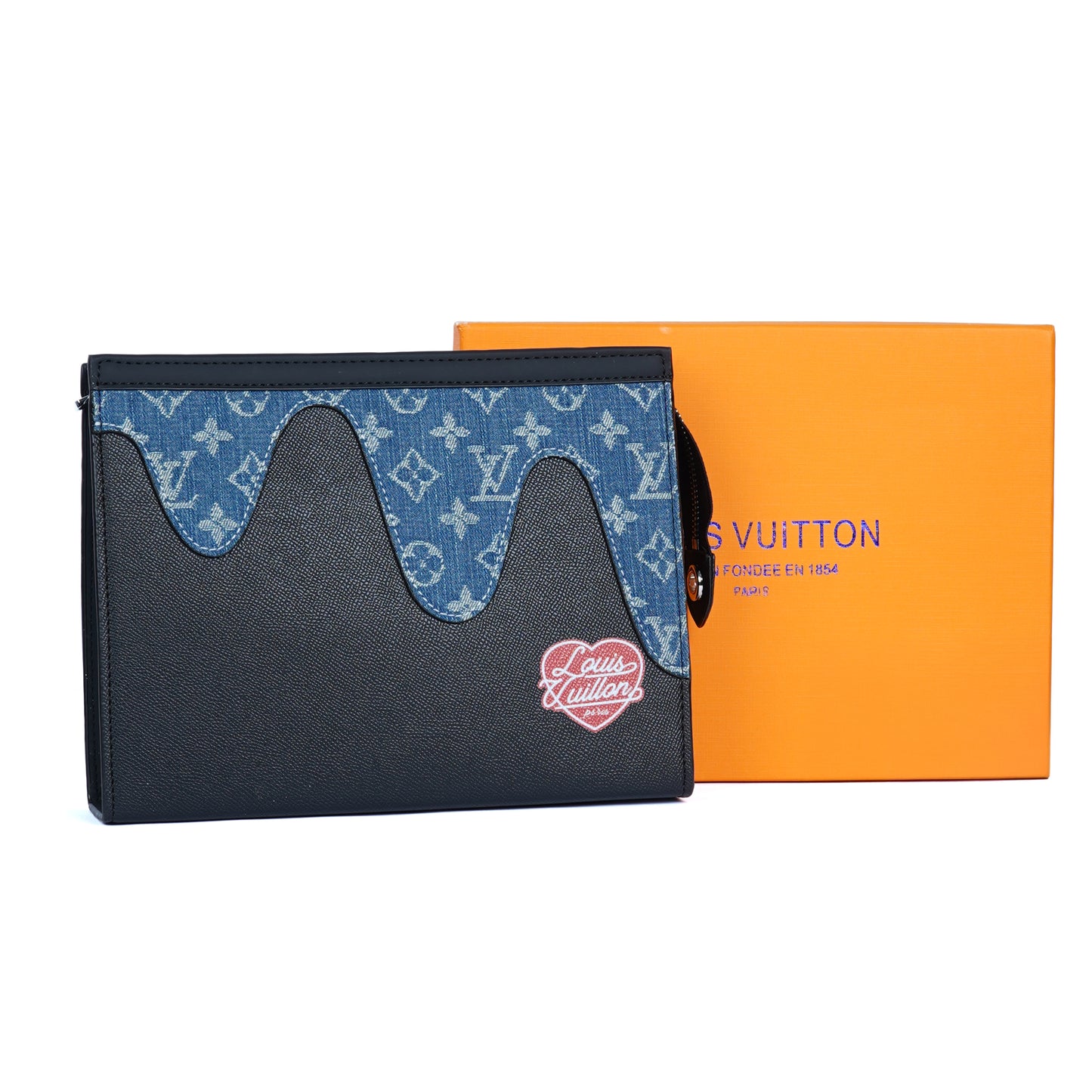 Louis Vuitton Leather Clutch Bag