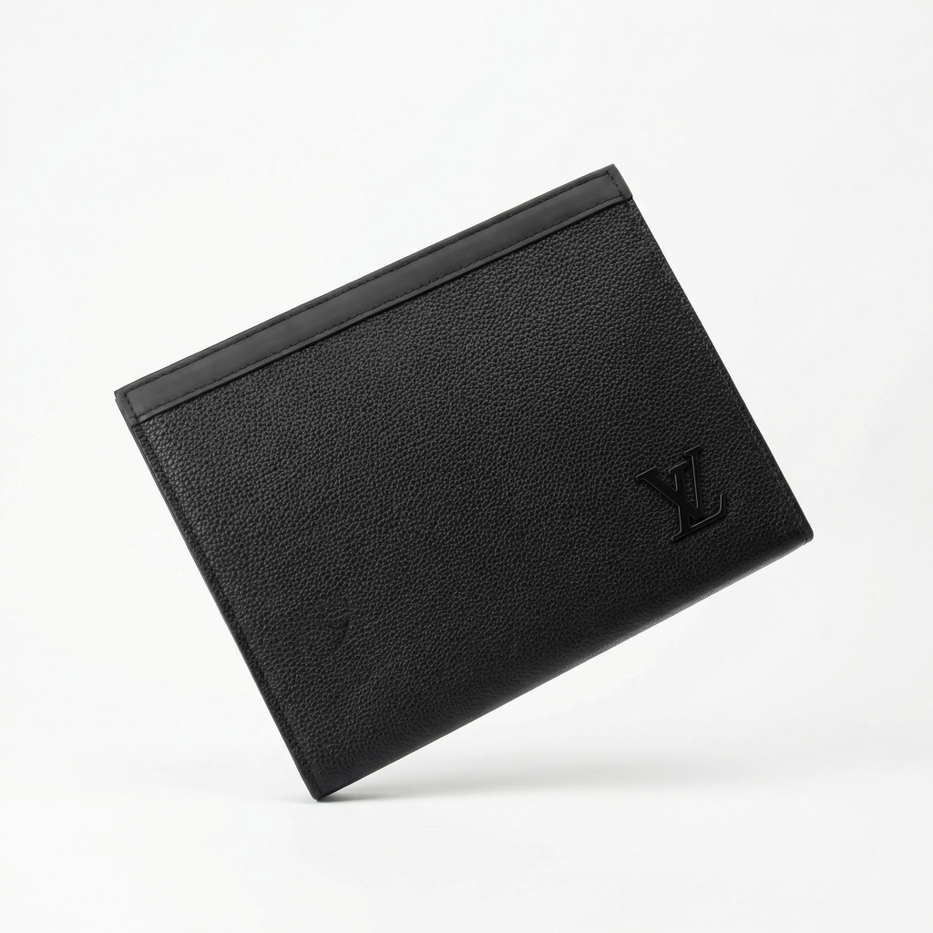 Louis Vuitton Leather Clutch Bag