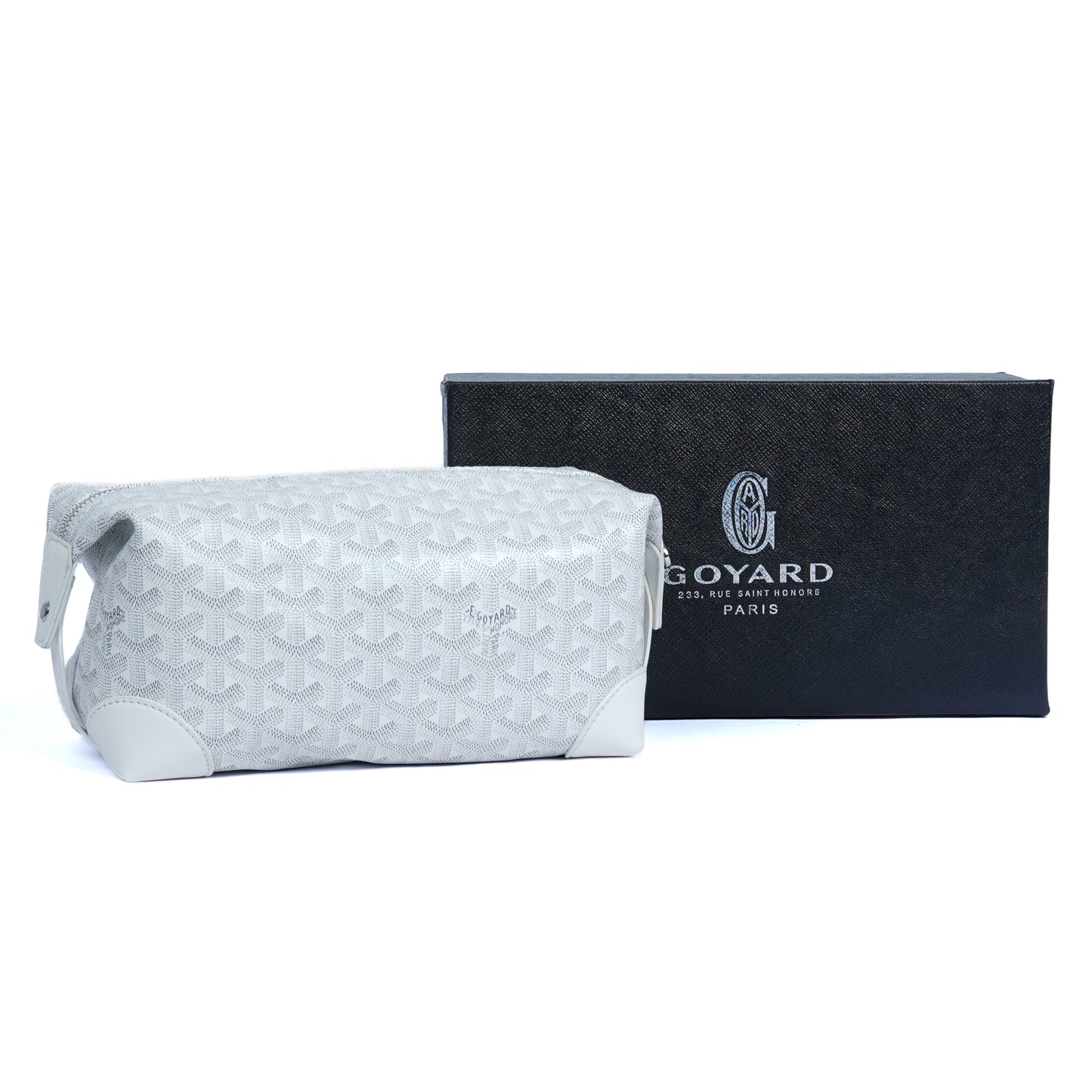 GoYard White Leather Clutch Bag