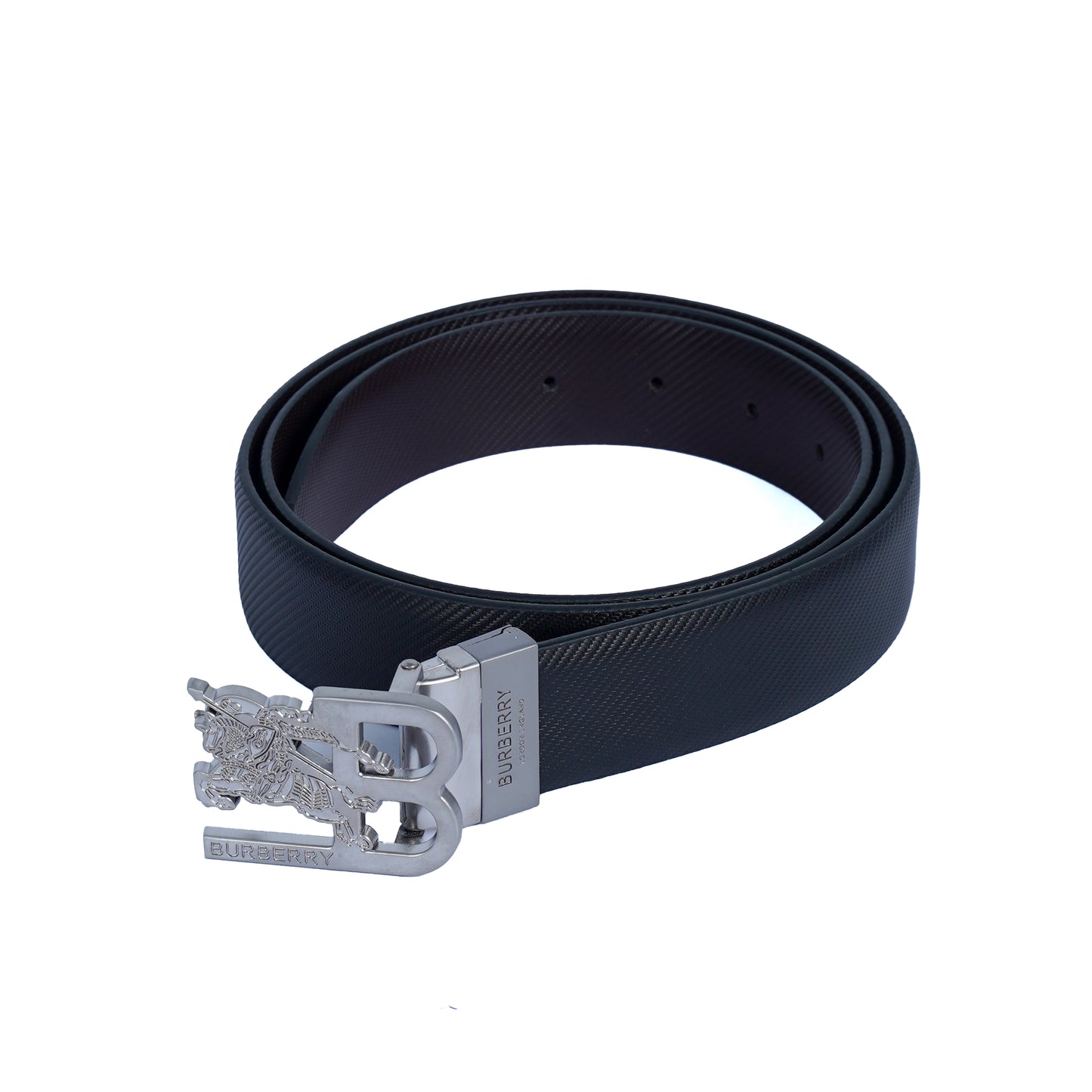 Leather Belt Burberry Double Face ( black / Brown )