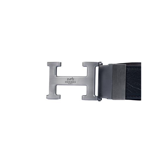 Leather Belt Hermes Double Face  ( Black / Brown )