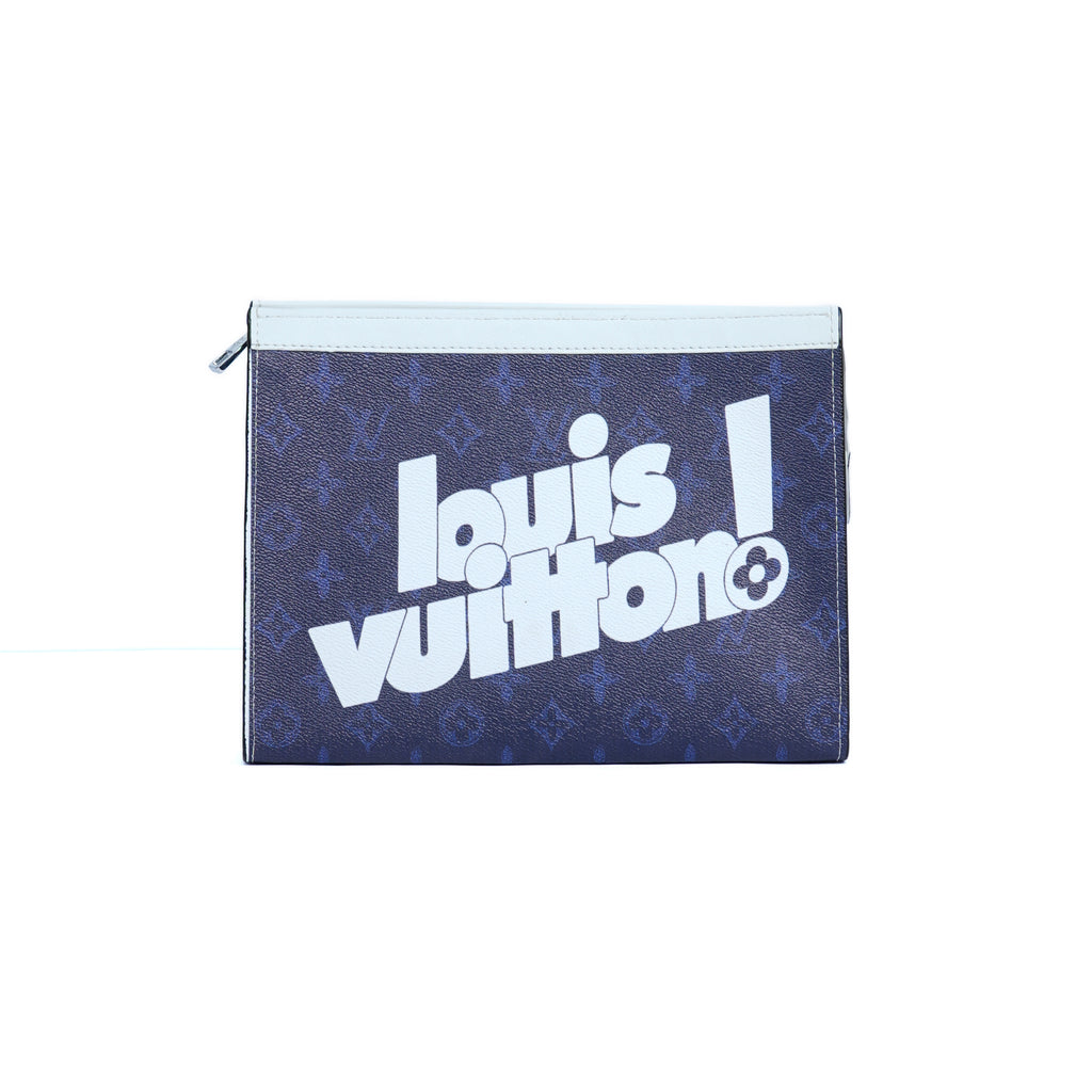Louis Vuitton Leather Clutch Bag