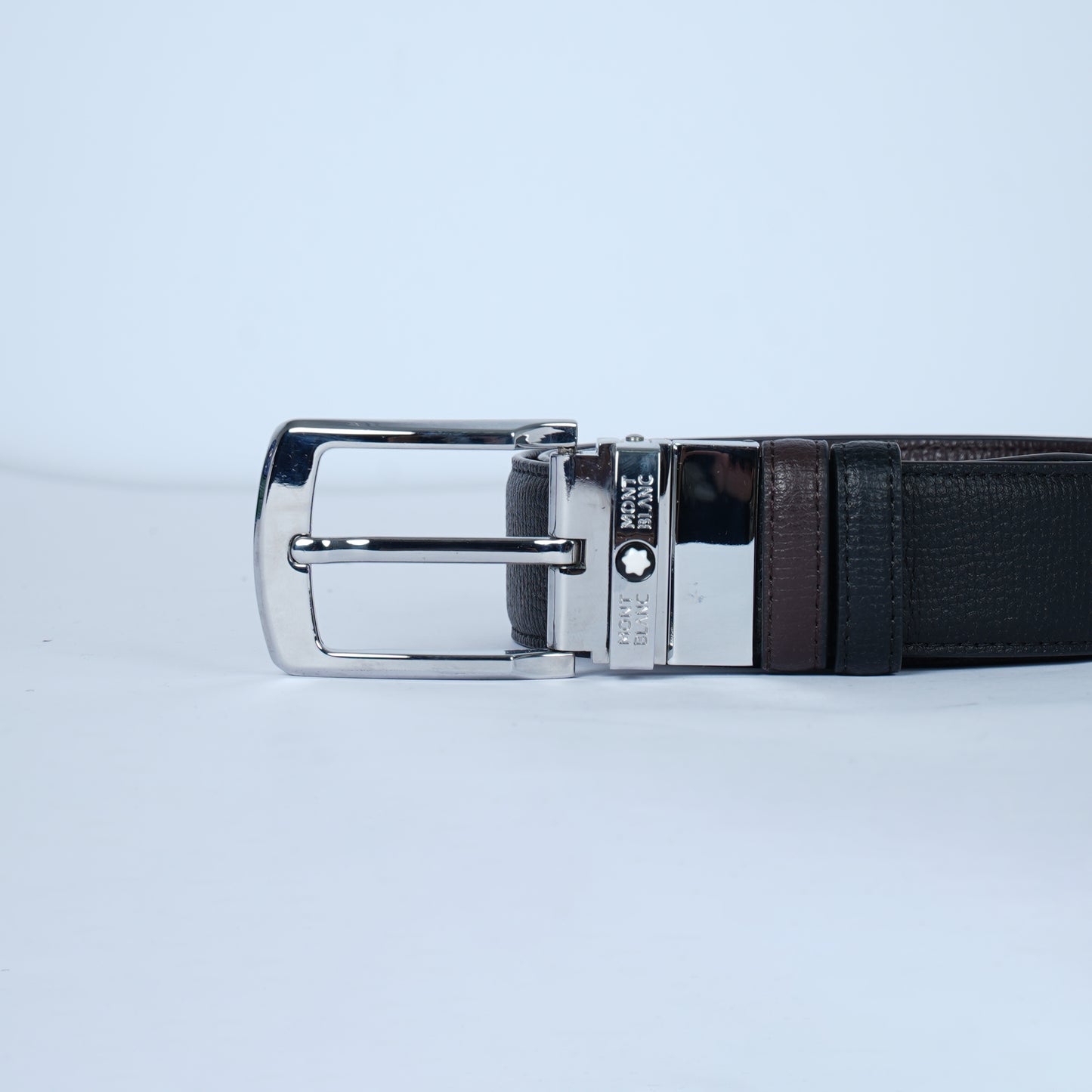 Leather Belt Mont Blank Double Face ( Black / Brown )