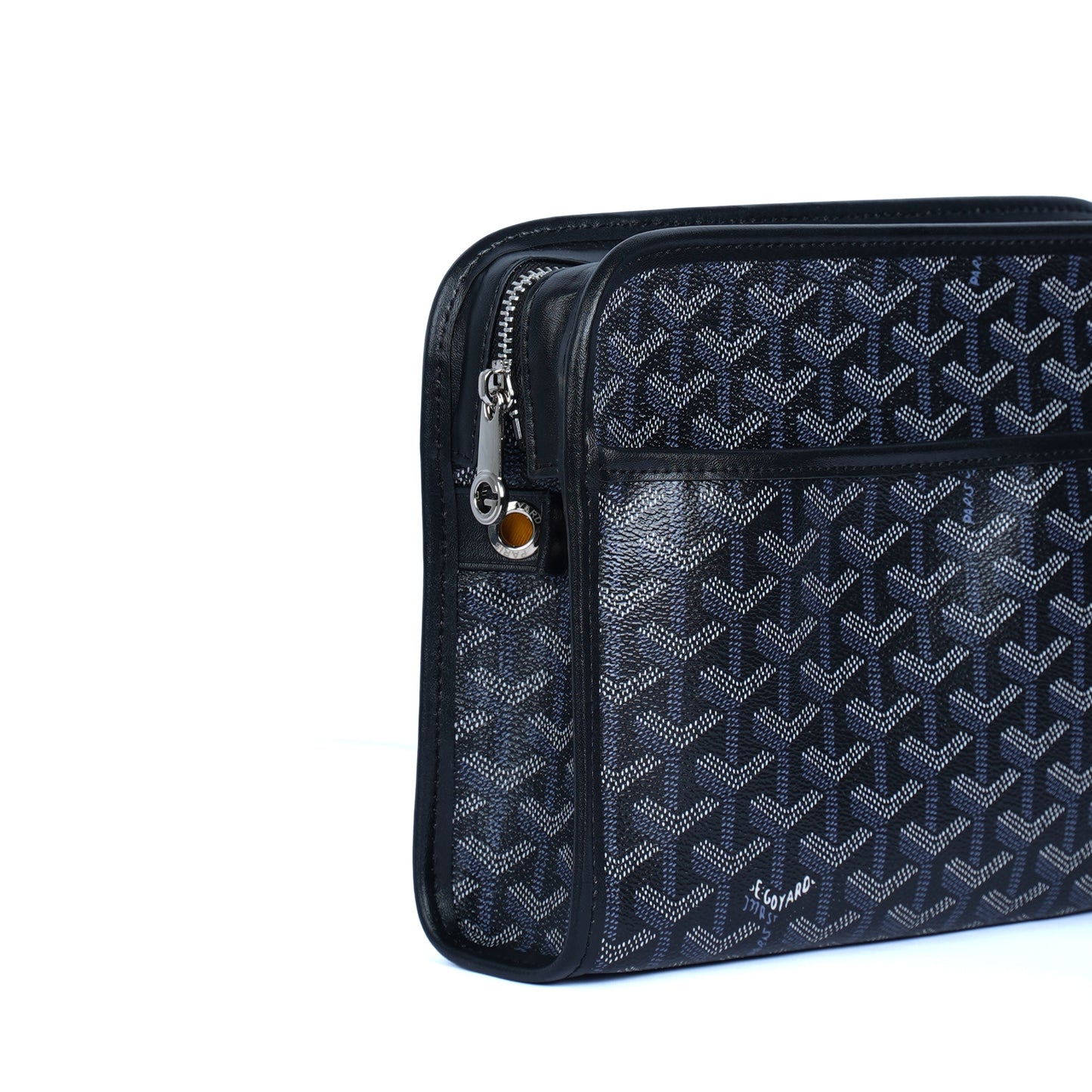 GoYard black Leather Clutch Bag