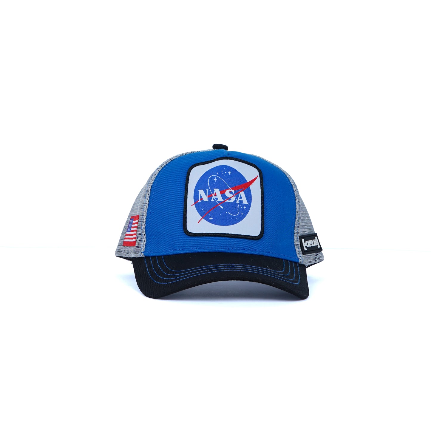 Unisex Mesh Cap With Nasa ( Gray / Blue )