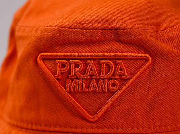 Bucket Hat Prada ( Fabric Orange )