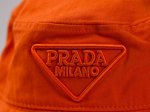 Bucket Hat Prada ( Fabric Orange )