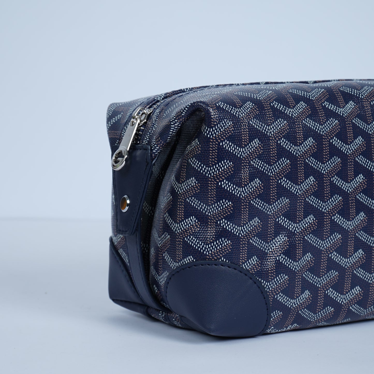 GoYard Blue Leather Clutch Bag