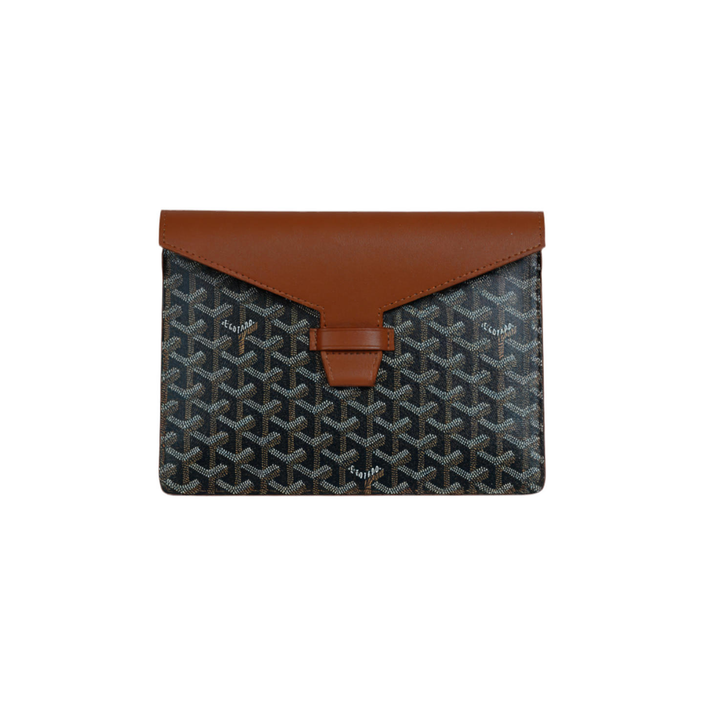 GoYard Brown Leather Clutch Bag