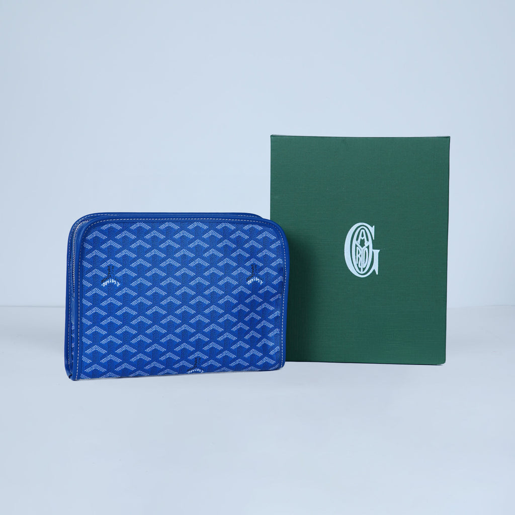 GoYard blue Leather Clutch Bag