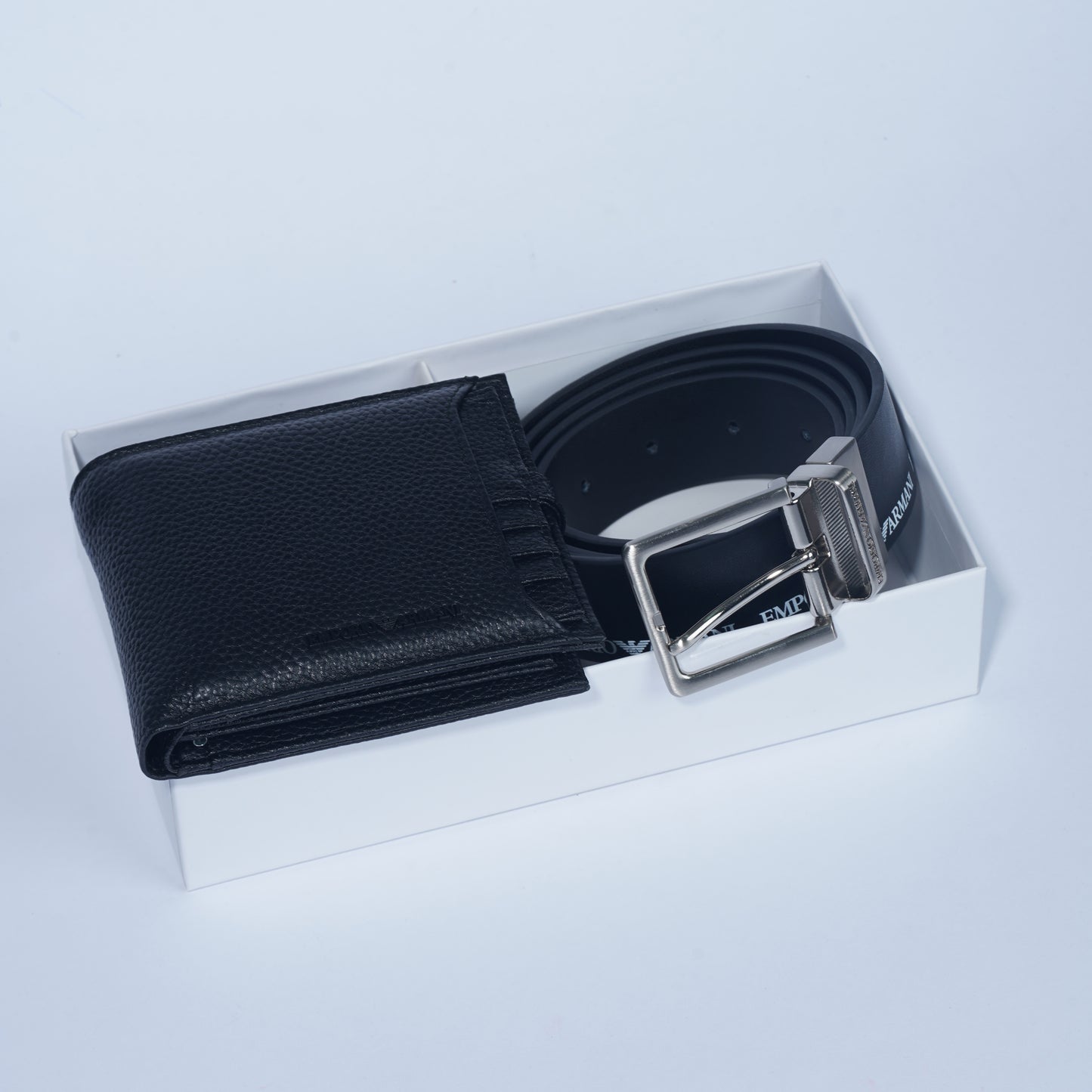 Black Wallet & Belt Pack ( Emporio Armani )