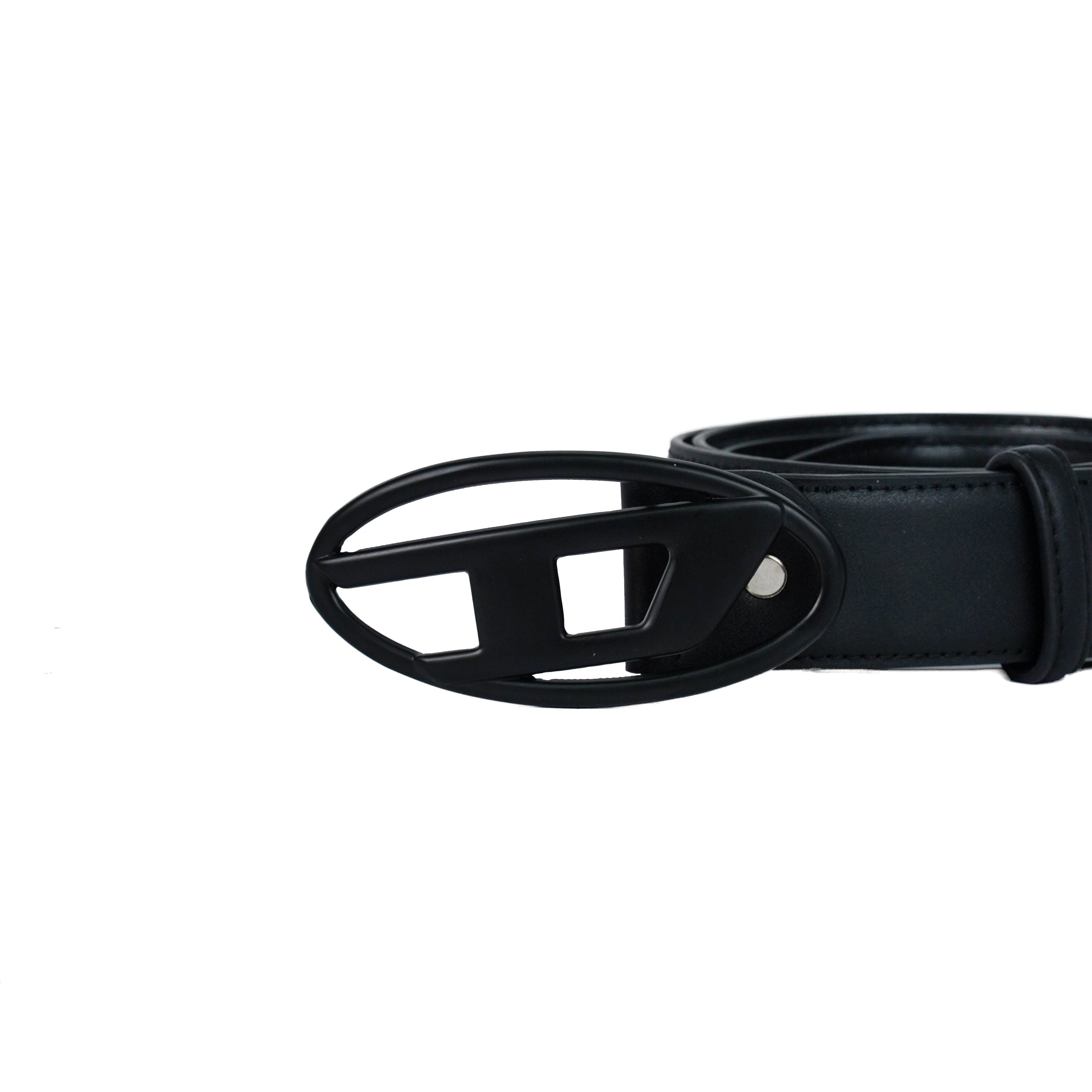 Leather Belt Diesel ( Black ) - With Black Belt Buckle