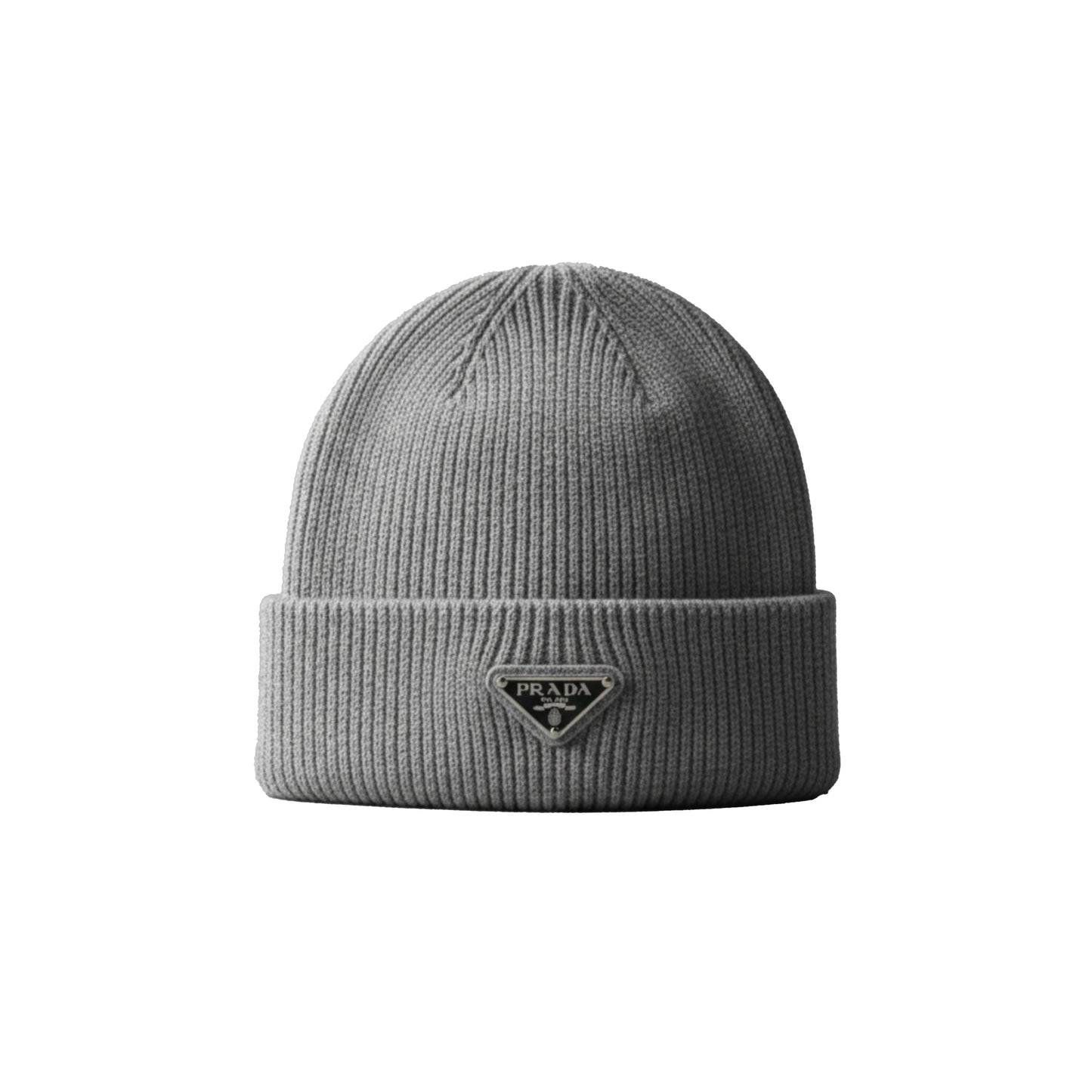 Prada Knitted Hat  grey