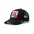 Unisex Mesh Cap With Goat ( Black )