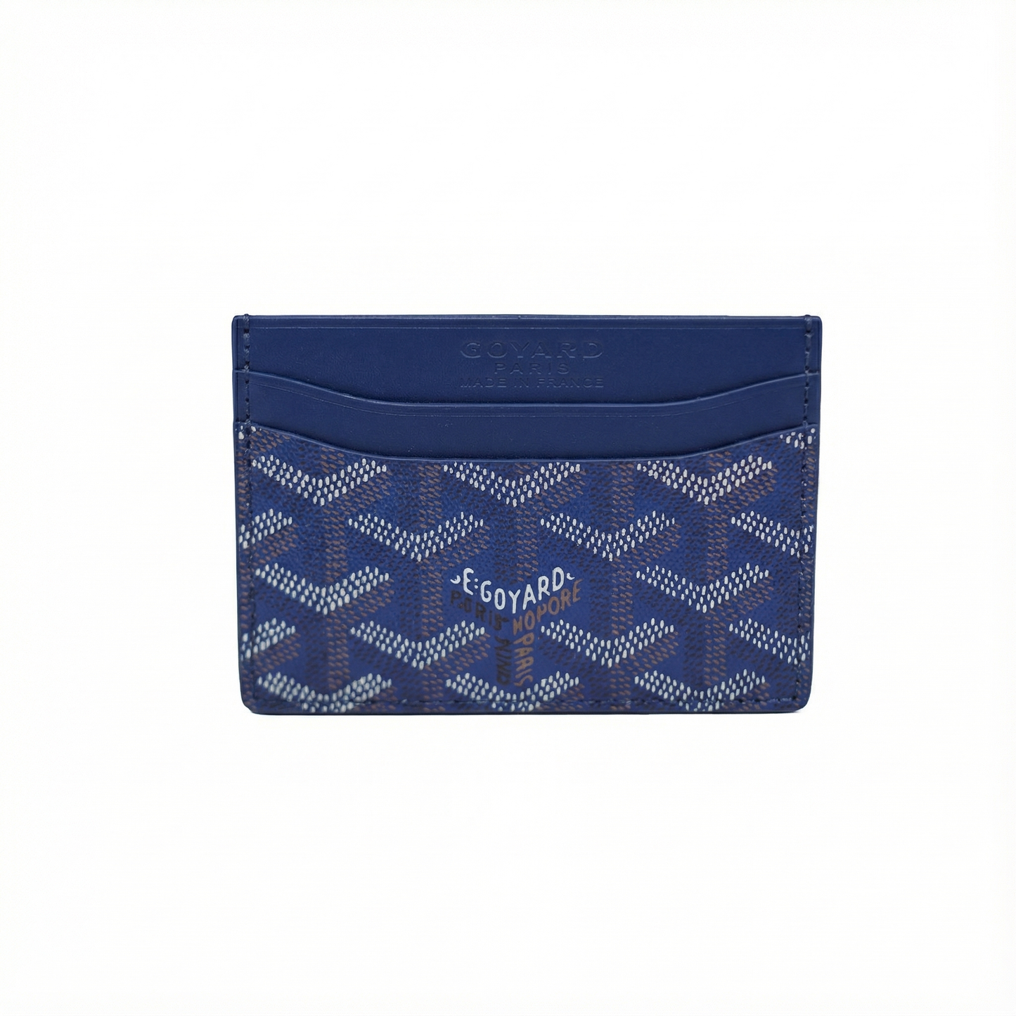 GoYard Navy Leather Card Holder