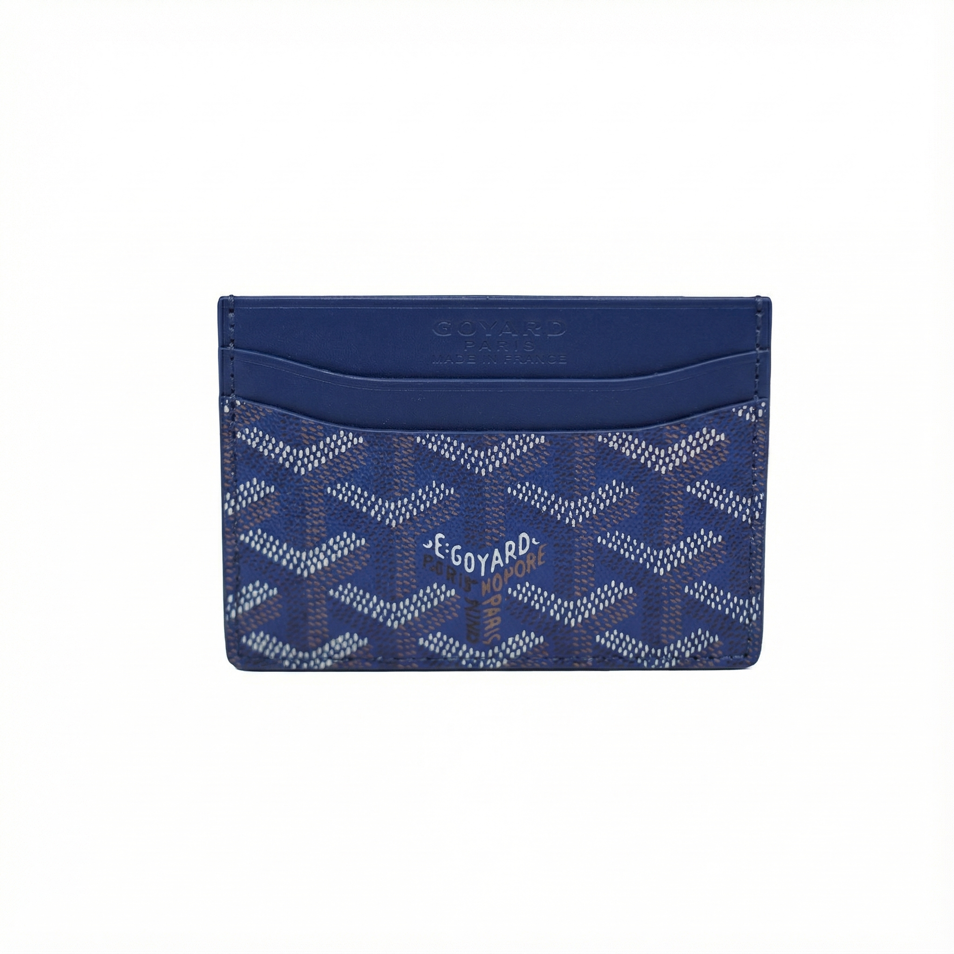 GoYard Navy Leather Card Holder – Breaking Bazaar
