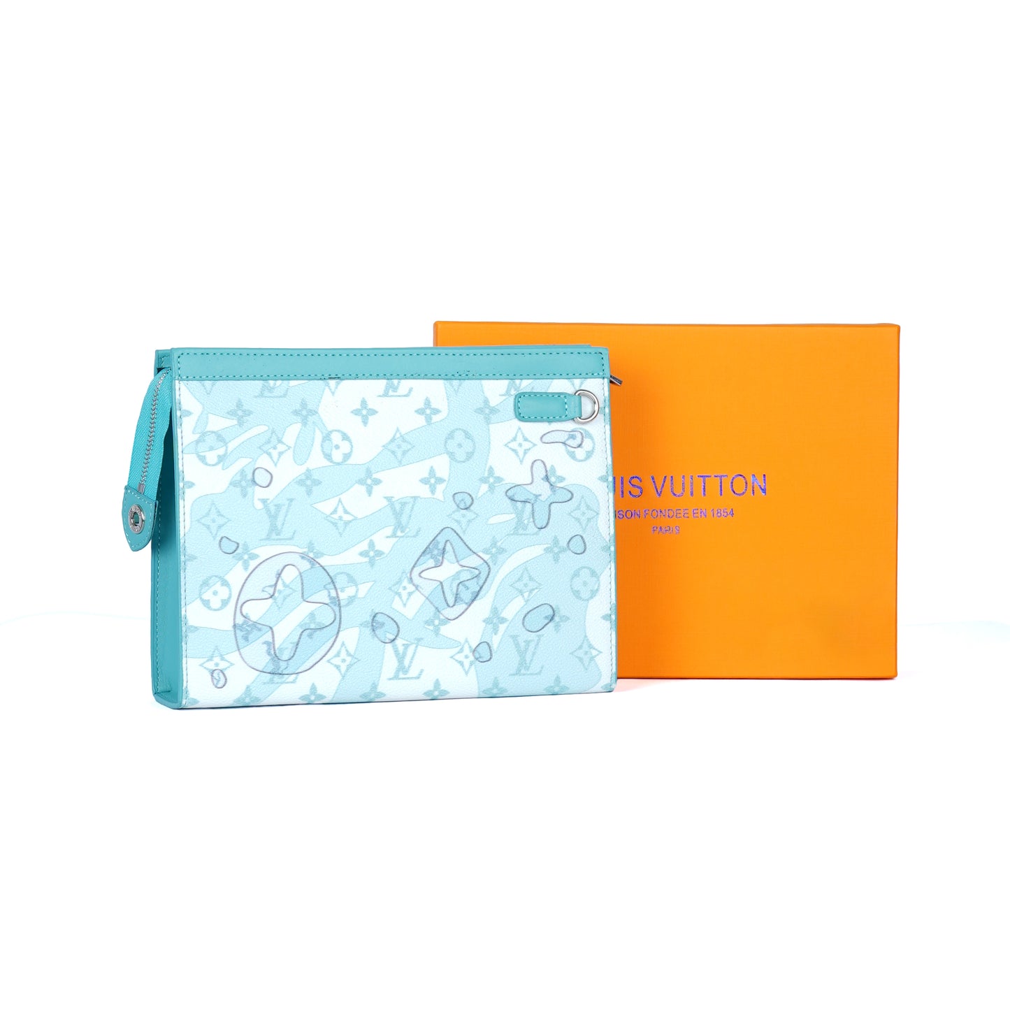 Louis Vuitton Leather Clutch Bag