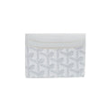 GoYard White Leather Card Holder