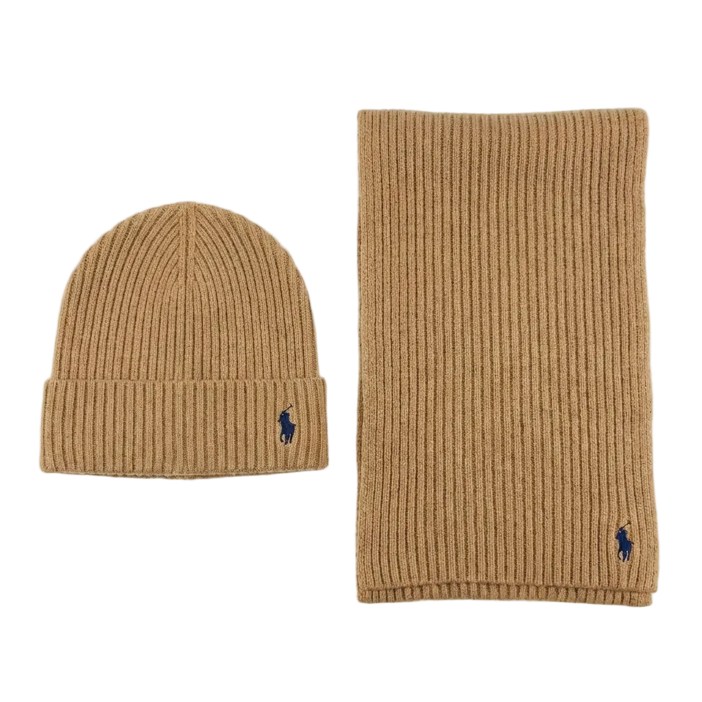 POLO Knitted Hat & Scarf